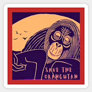 Save The Orangutan Magnet